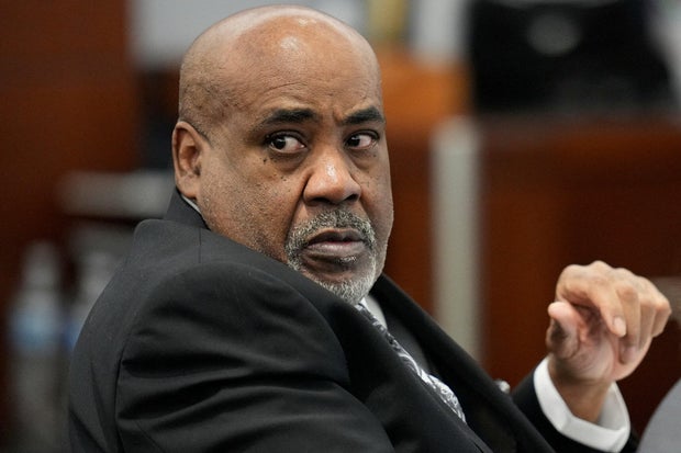 Duane "Keffe D" Davis is seen in court for his murder trial related to the 1996 killing of rapper Tupac Shakur, at Clark County District Court Regional Justice Center in Las Vegas, Nevada, Aug. 18, 2026. 