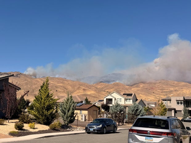 Wildfire in Reno, Nevada 