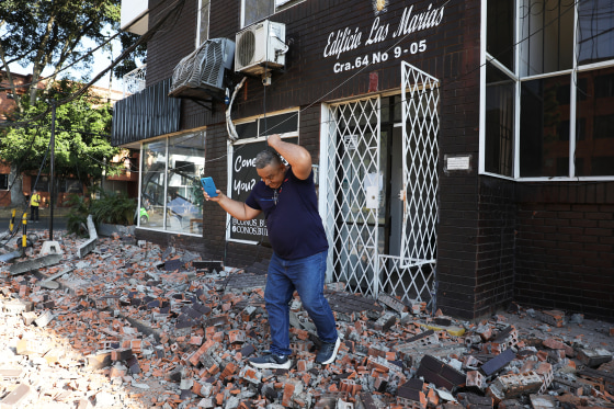 APTOPIX Colombia Earthquake
