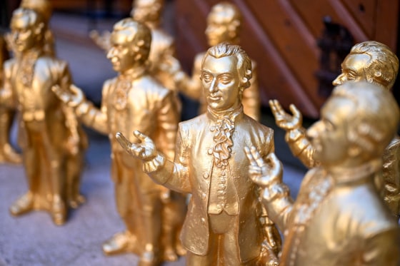 Mozart figurines.