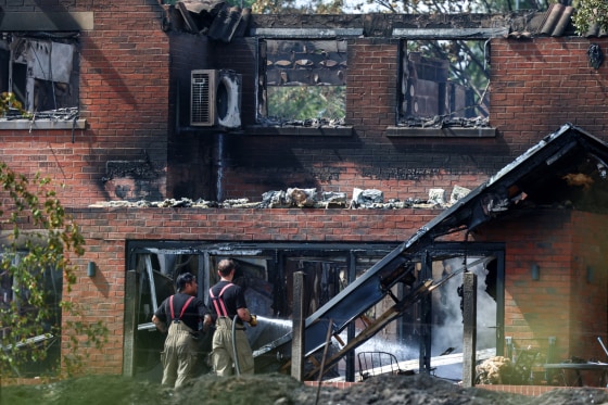 Debris after the Stourbridge fire.