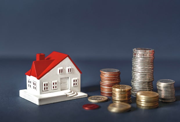 Home concept, Home savings, Selling home, Money and house, Business and finance concept 